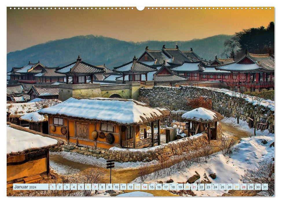 Südkorea - Hightech und viel Tradition (CALVENDO Premium Wandkalender 2024)