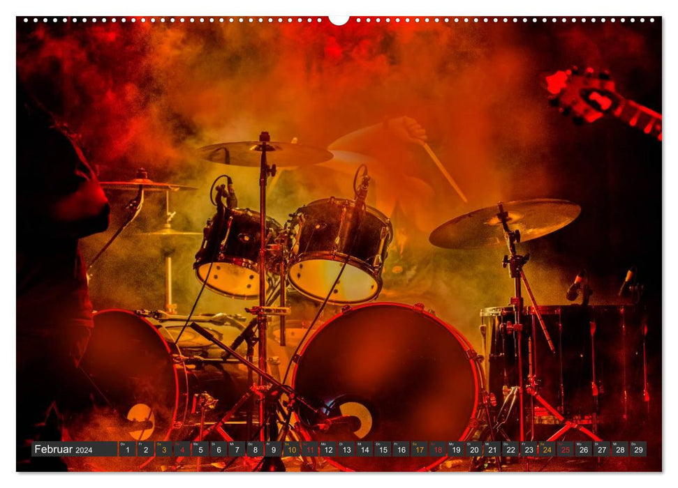Schlagzeug - so cool (CALVENDO Premium Wandkalender 2024)