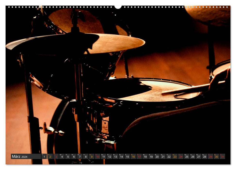 Drums - so cool (CALVENDO Premium Wall Calendar 2024) 