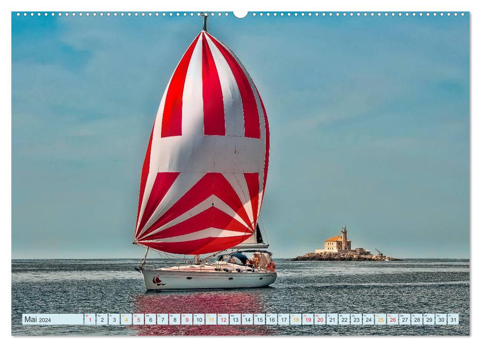 Sailing, experiencing freedom (CALVENDO Premium Wall Calendar 2024) 