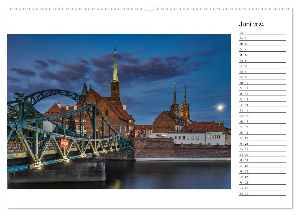 Breslau – Zeit für Entdeckungen (CALVENDO Premium Wandkalender 2024)
