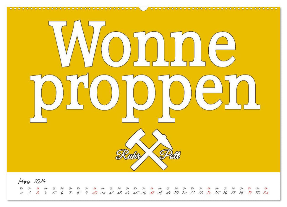Ruhrpott Vokabeln (CALVENDO Premium Wandkalender 2024)