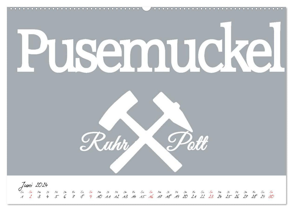 Ruhrpott Vokabeln (CALVENDO Premium Wandkalender 2024)