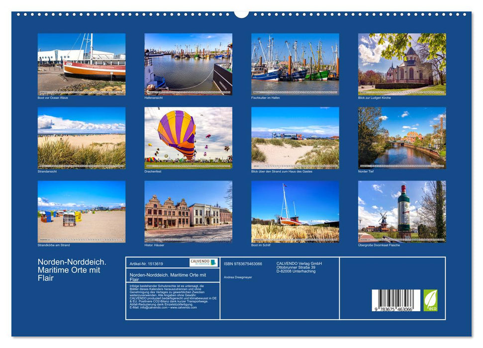 Norden-Norddeich. Maritime Orte mit Flair (CALVENDO Premium Wandkalender 2024)