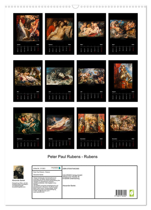 Peter Paul Rubens - Rubens (CALVENDO Wandkalender 2024)