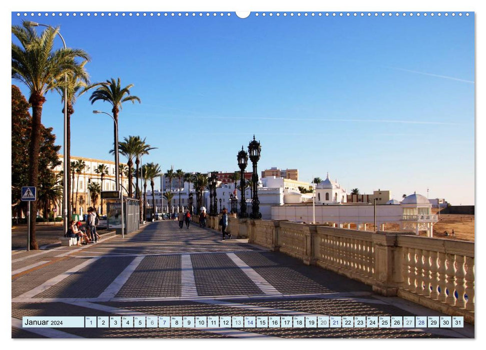 Cádiz - Europas älteste Stadt (CALVENDO Wandkalender 2024)