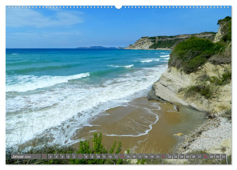 Korfu, Perle im Ionischen Meer (CALVENDO Premium Wandkalender 2024)