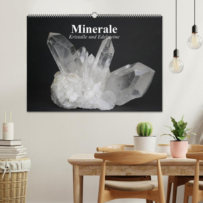 Minerale. Kristalle und Edelsteine (CALVENDO Wandkalender 2024)