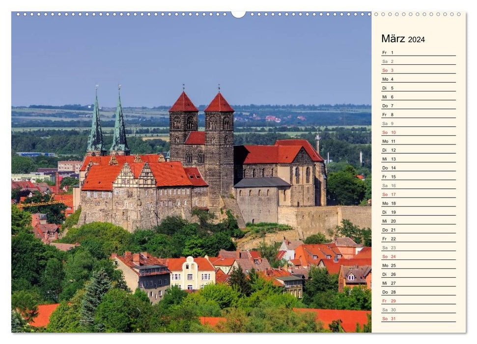 Quedlinburg - Welterbestadt im Harz (CALVENDO Wandkalender 2024)