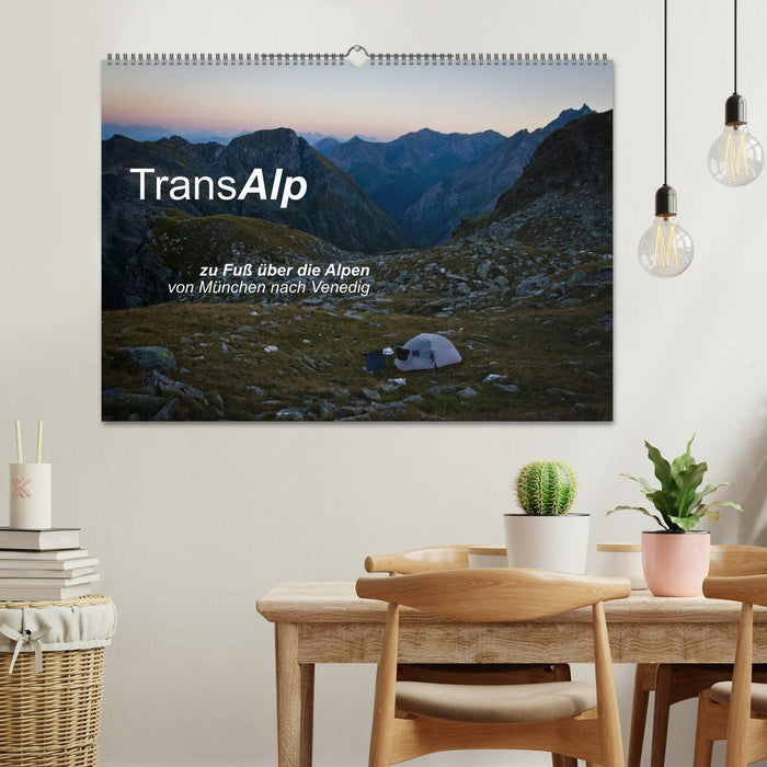 TransAlp - zu Fuß über die Alpen von München nach Venedig (CALVENDO Wandkalender 2024)
