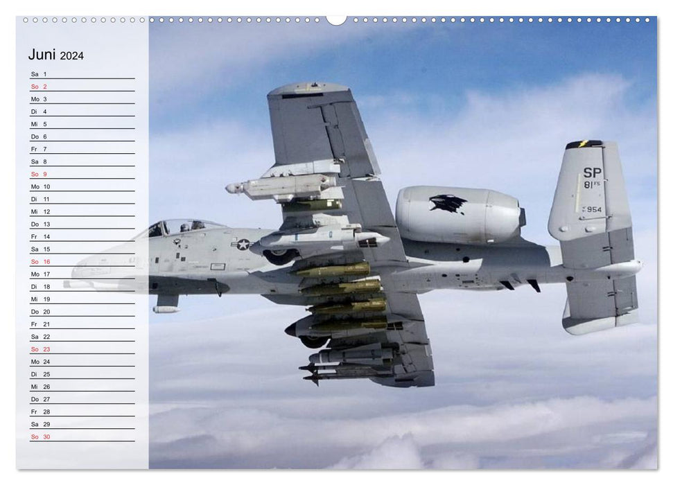 Technologie de guerre. Impressions d'avions de chasse (Calendrier mural CALVENDO Premium 2024) 