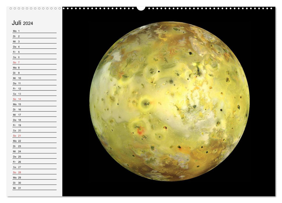Sonne, Monde und Planeten (CALVENDO Premium Wandkalender 2024)