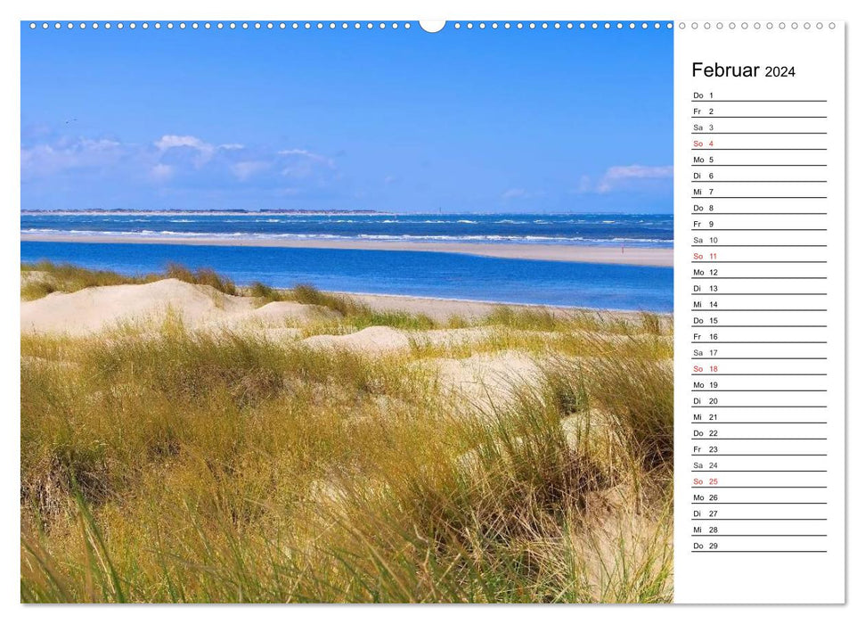 Langeoog - Schönste Insel Ostfrieslands (CALVENDO Premium Wandkalender 2024)