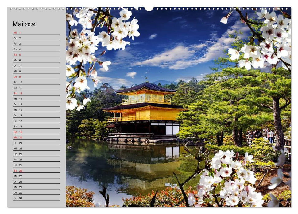 Japon • Impressions (Calendrier mural CALVENDO Premium 2024) 