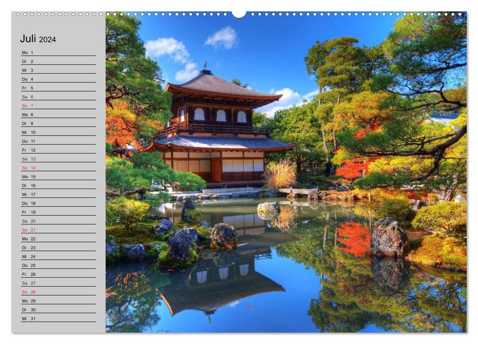 Japon • Impressions (Calendrier mural CALVENDO Premium 2024) 