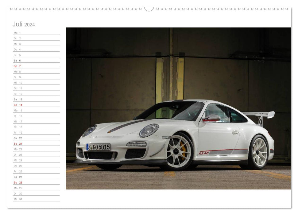 Porsche GT3RS 4.0 (Calendrier mural CALVENDO Premium 2024) 