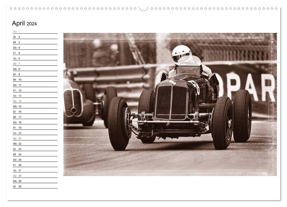 Grand Prix historique de Monaco (CALVENDO Premium Wandkalender 2024)