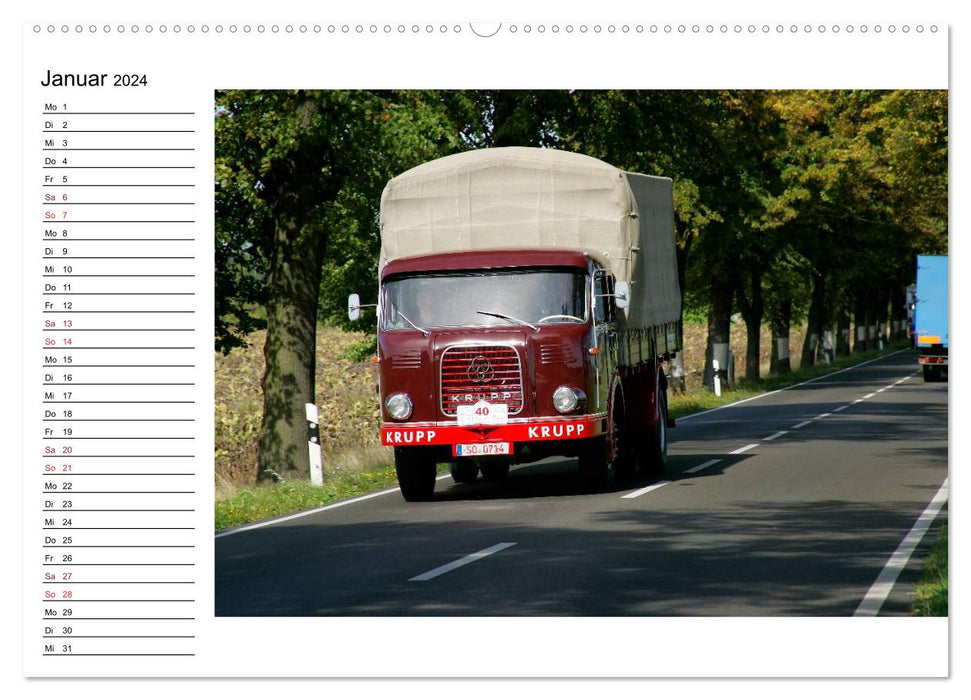 Camions classiques (calendrier mural CALVENDO Premium 2024) 