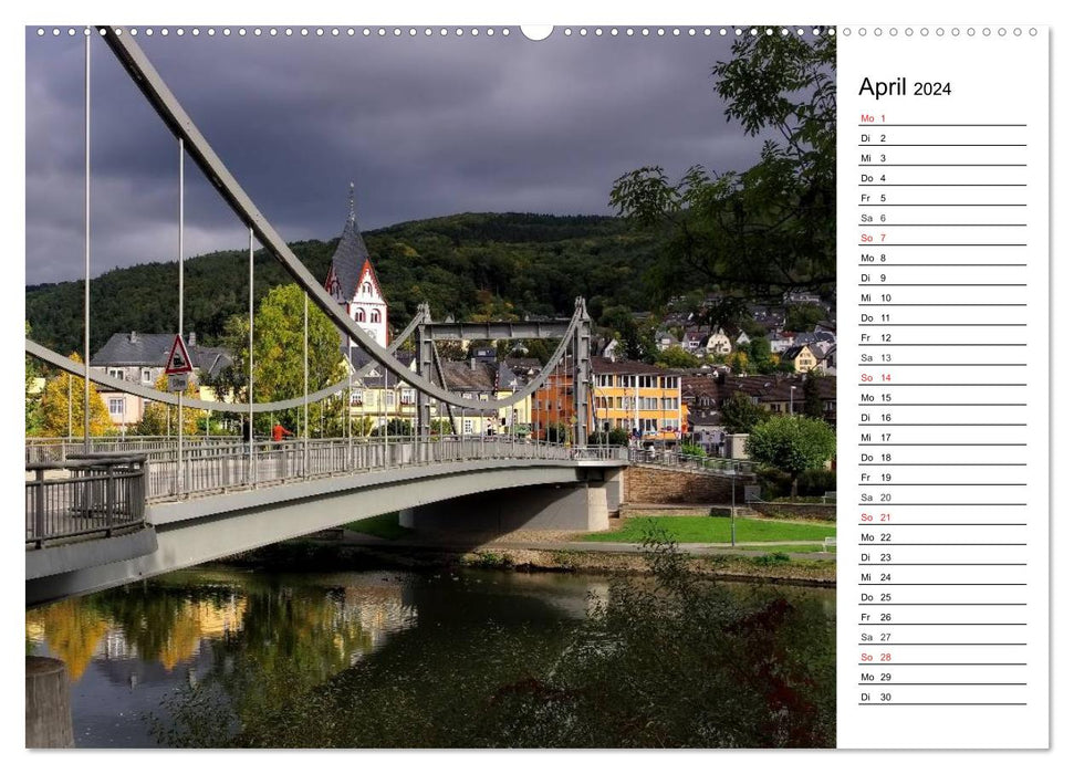 La Lahn - des lieux magiques autour du Limbourg (Calendrier mural CALVENDO Premium 2024) 