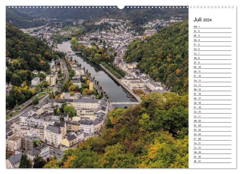 La Lahn - des lieux magiques autour du Limbourg (Calendrier mural CALVENDO Premium 2024) 