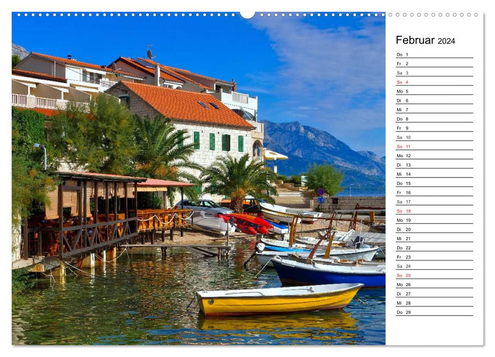 Makarska Riviera - Malerische Urlaubsorte in Dalmatien (CALVENDO Premium Wandkalender 2024)