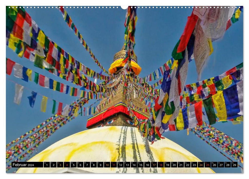 Népal - le toit du monde (Calvendo Premium Wall Calendar 2024) 
