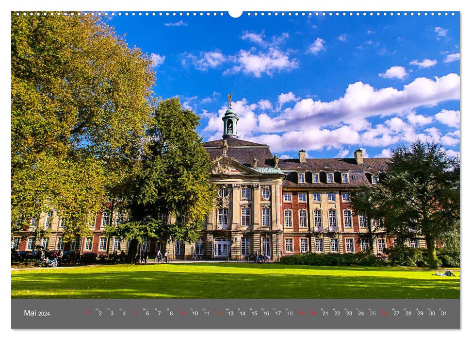 Shining Münster 2024 - la métropole de Westphalie (Calvendo Premium Wall Calendar 2024) 