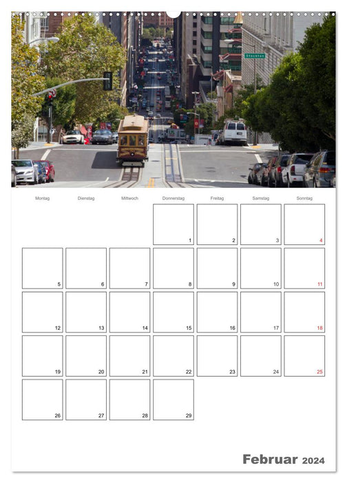 SAN FRANCISCO Terminplaner (CALVENDO Premium Wandkalender 2024)