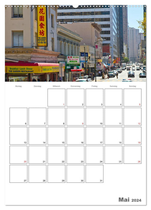 SAN FRANCISCO Terminplaner (CALVENDO Premium Wandkalender 2024)