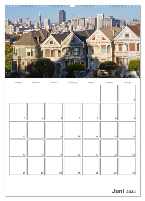 Planificateur de rendez-vous SAN FRANCISCO (Calvendo Premium Wall Calendar 2024) 
