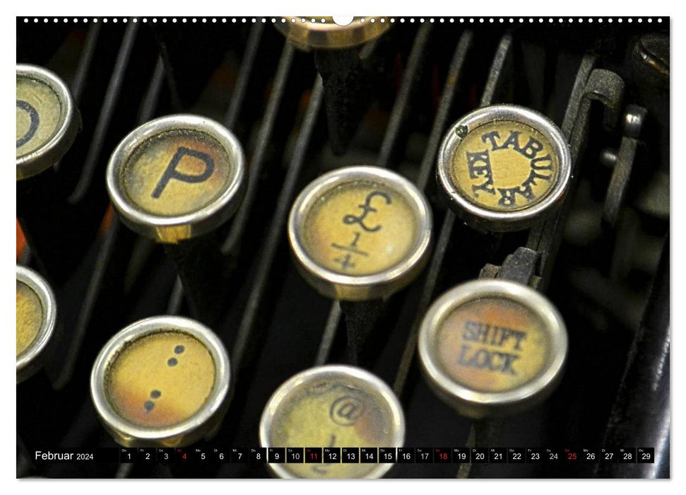 Antike Schreibmaschinen (CALVENDO Premium Wandkalender 2024)