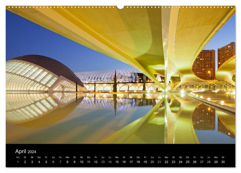 Metropolen zur blauen Stunde 2024 (CALVENDO Premium Wandkalender 2024)