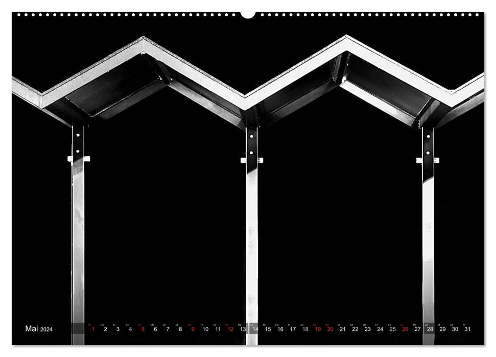 Struktur in Stahl (CALVENDO Premium Wandkalender 2024)