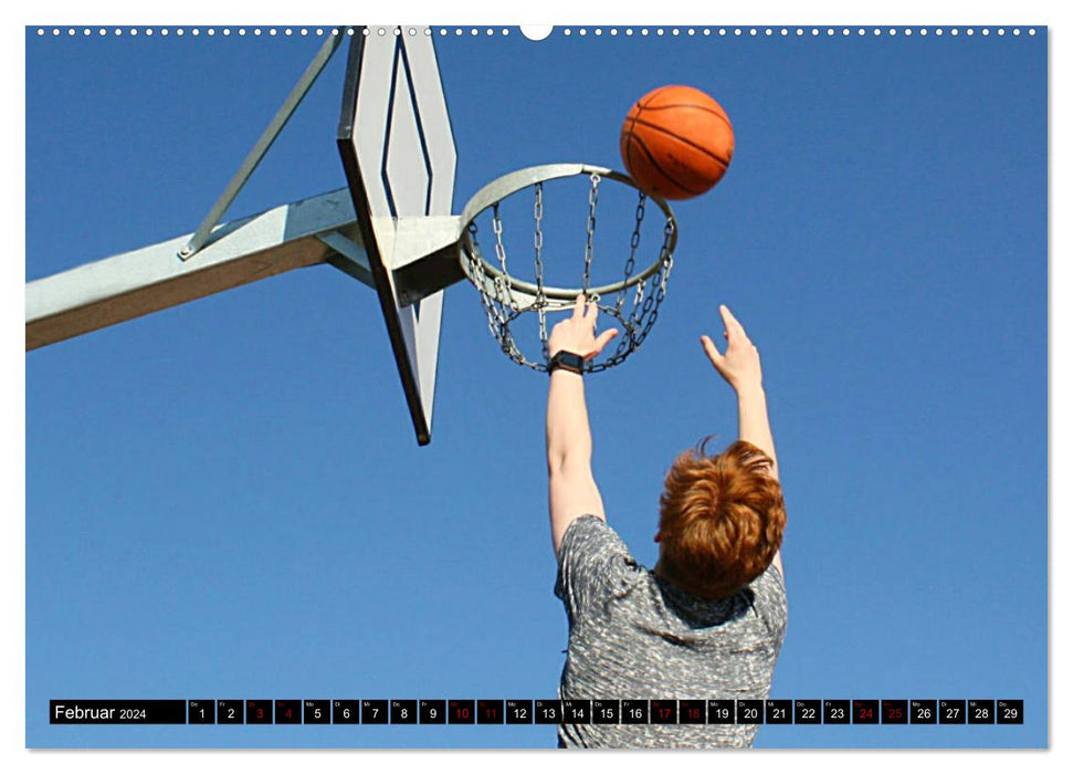 Trend sport basketball (CALVENDO wall calendar 2024) 