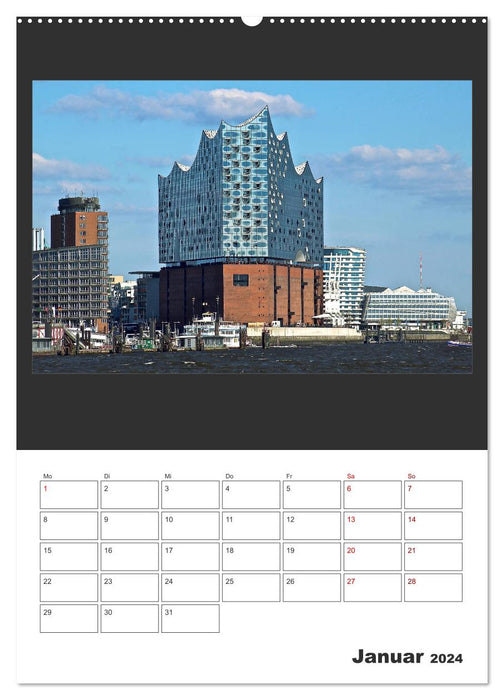 Spitze! Elbphilharmonie Hamburg 2024 (CALVENDO Wandkalender 2024)