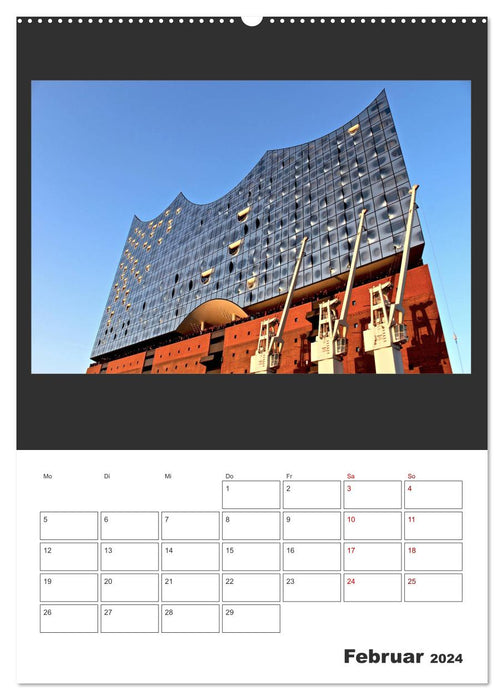 Spitze! Elbphilharmonie Hamburg 2024 (CALVENDO Wandkalender 2024)