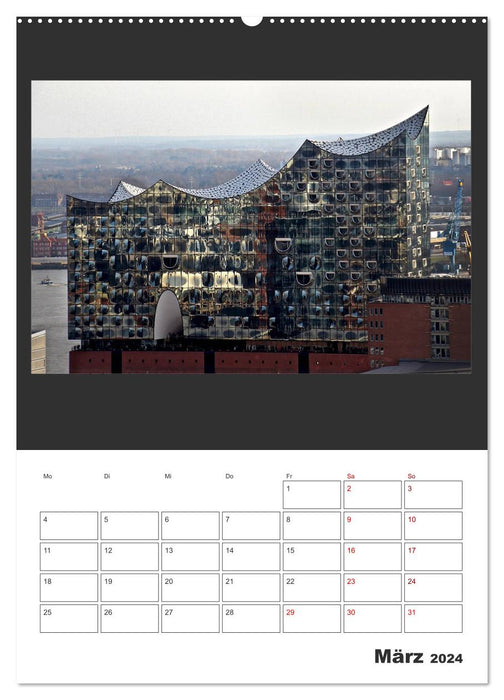 Spitze! Elbphilharmonie Hamburg 2024 (CALVENDO Wandkalender 2024)