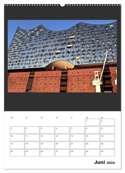 Spitze! Elbphilharmonie Hamburg 2024 (CALVENDO Wandkalender 2024)