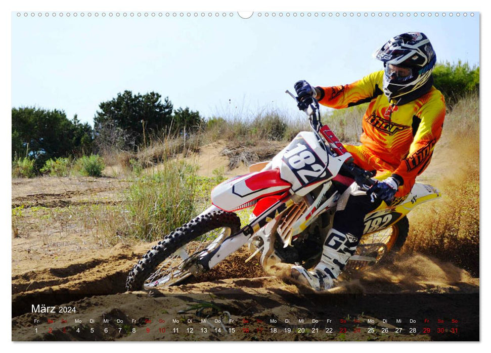 Motocross - pure adrenaline (CALVENDO wall calendar 2024) 