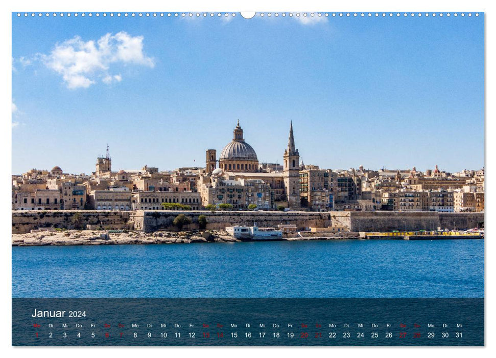 Malta entdecken Malta, Gozo, Comino (CALVENDO Wandkalender 2024)