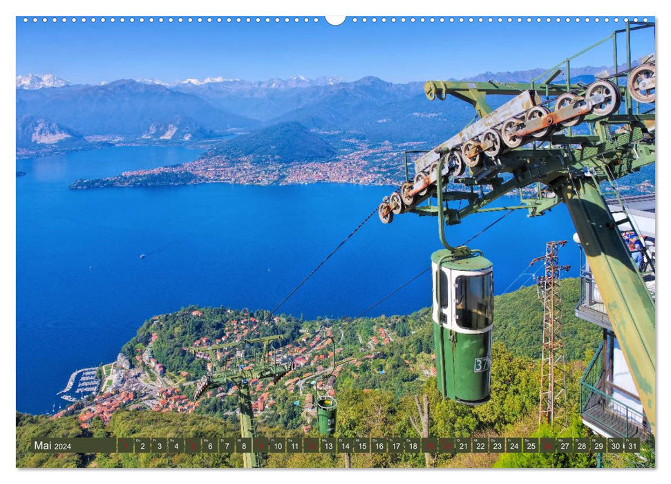 Lake Maggiore - enchanting places on the eastern shore (CALVENDO wall calendar 2024) 