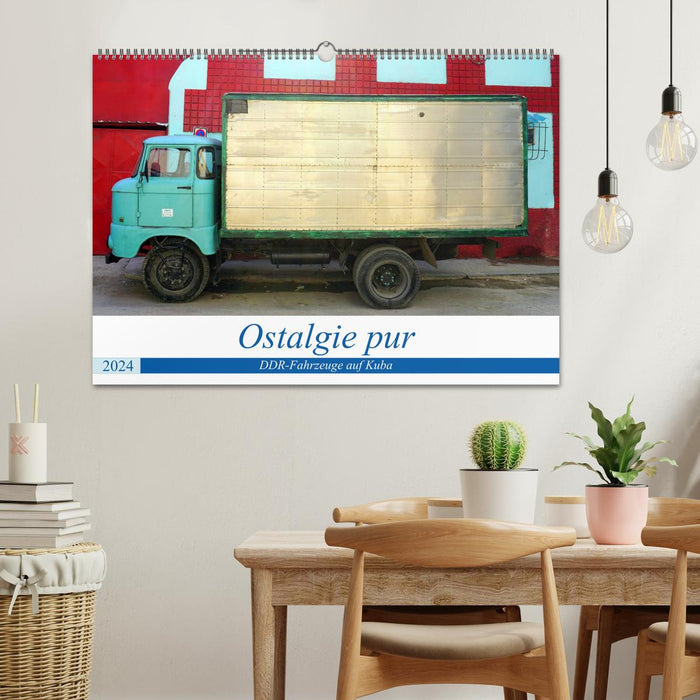 Pure nostalgia - GDR vehicles in Cuba (CALVENDO wall calendar 2024) 