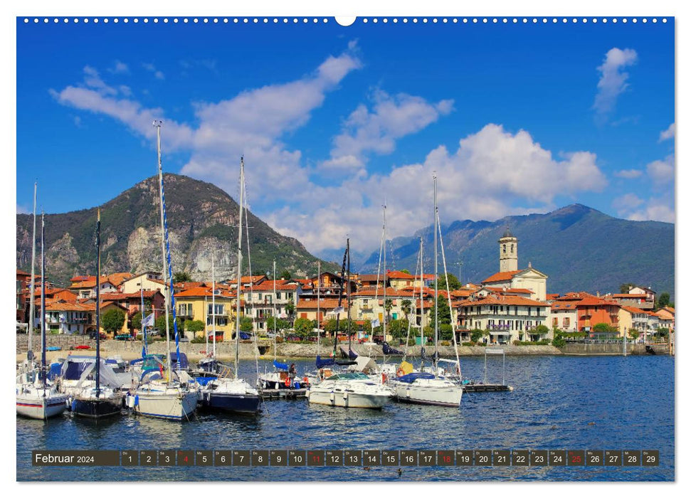 Lago Maggiore - Bezaubernde Orte am Westufer (CALVENDO Wandkalender 2024)