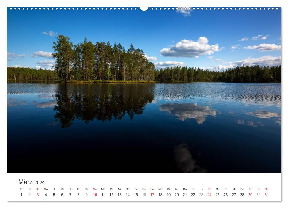 Paysages de Finlande (calendrier mural CALVENDO 2024) 