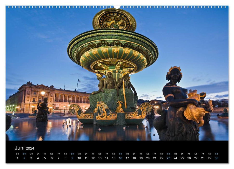 Paris at Night 2024 (CALVENDO Wall Calendar 2024) 