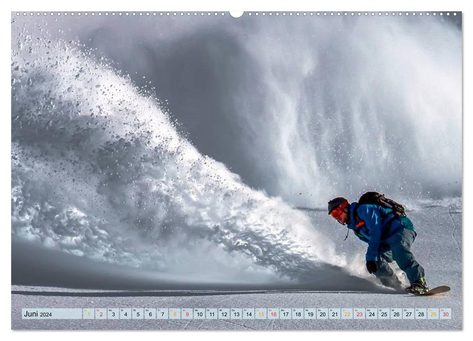 Snowboarding - a piece of freedom (CALVENDO Premium Wall Calendar 2024) 