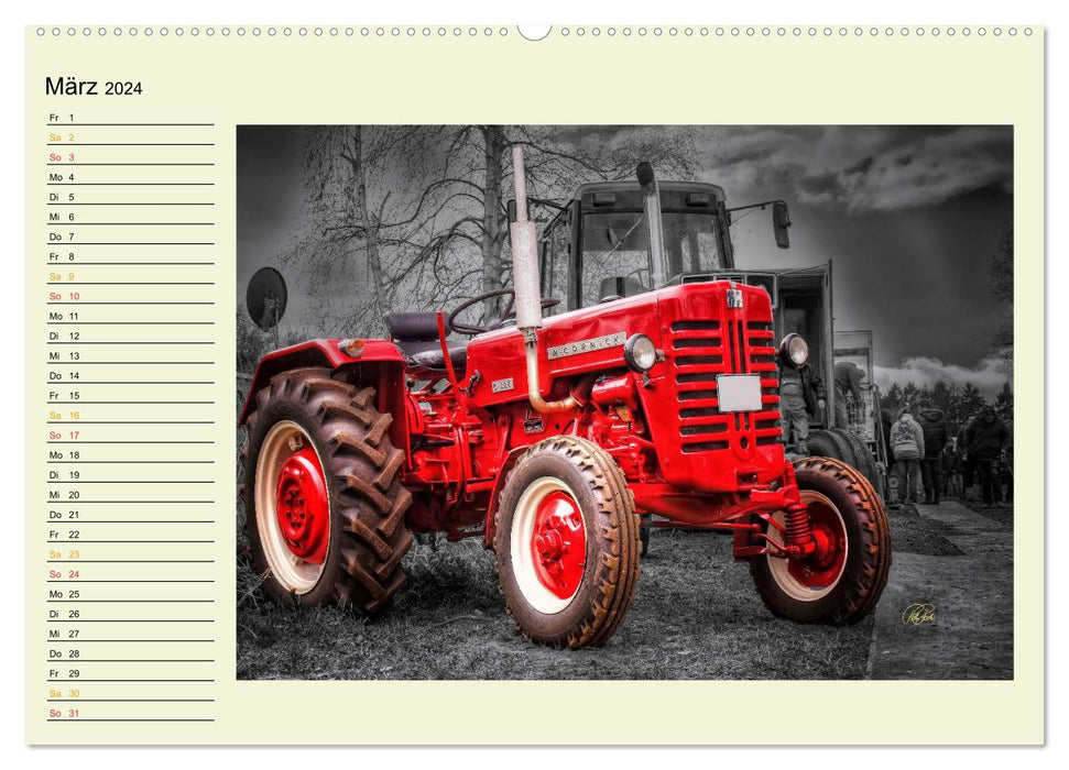 Traktoren - Oldtimer (CALVENDO Wandkalender 2024)