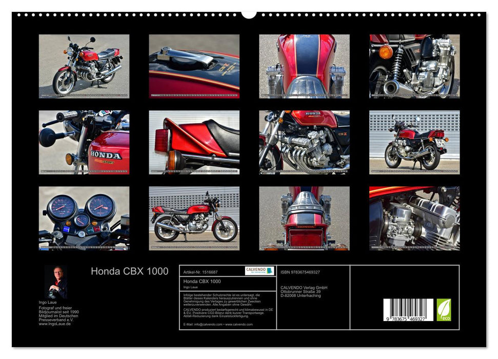 Honda CBX 1000 (CALVENDO Premium Wall Calendar 2024) 