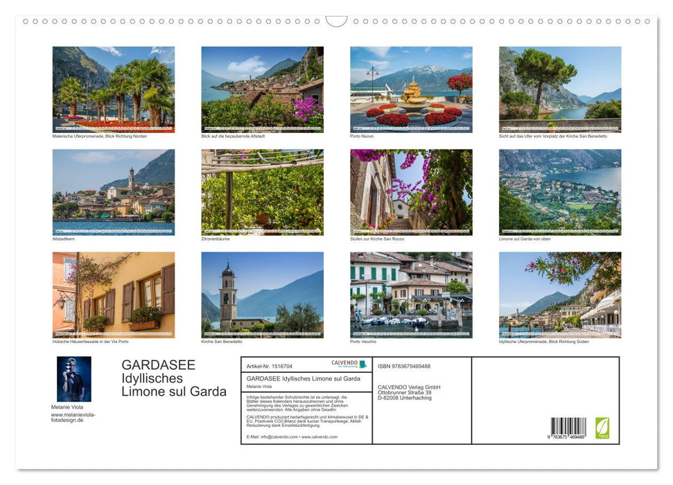 LAKE GARDA Idyllic Limone sul Garda (CALVENDO wall calendar 2024) 