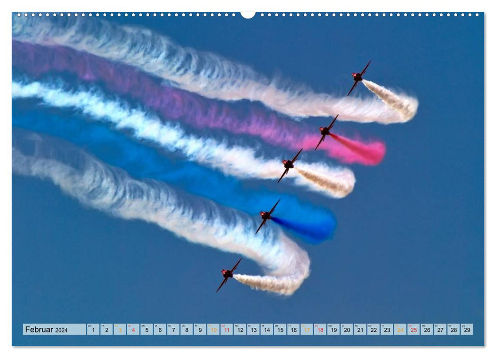 Air show - be free (CALVENDO Premium Wall Calendar 2024) 